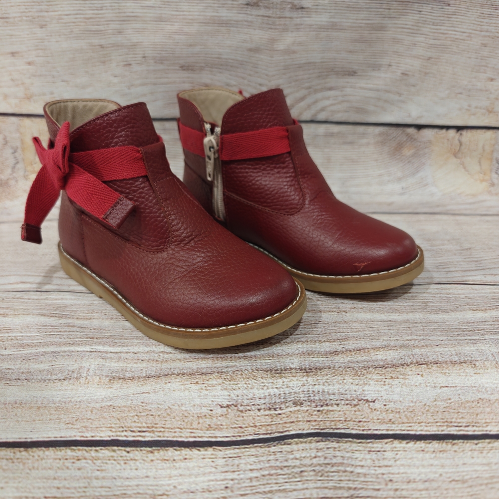 Elephantito Red Leather Kids Boots